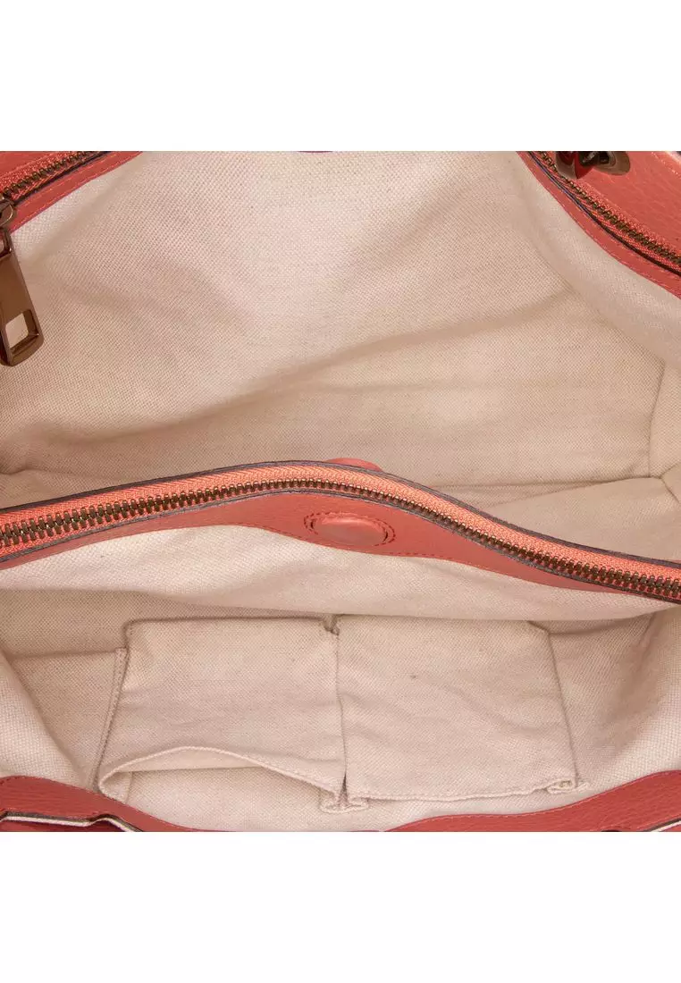 Pre-Loved Gucci Medium Calfskin Bamboo Shopper Satchel