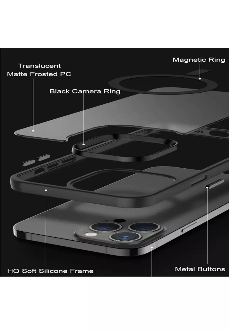 Magsafe Iphone 11 Matt Black IPhone 11 Cover Black Trendy Matte