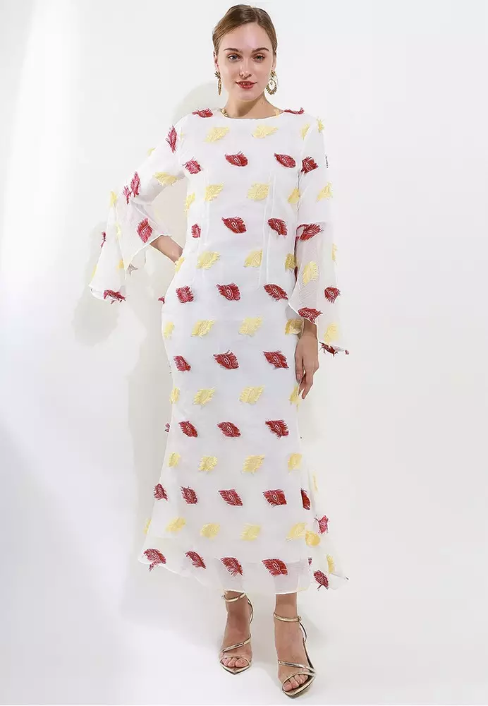 Chanira Festive Bianca Gamis-White Red