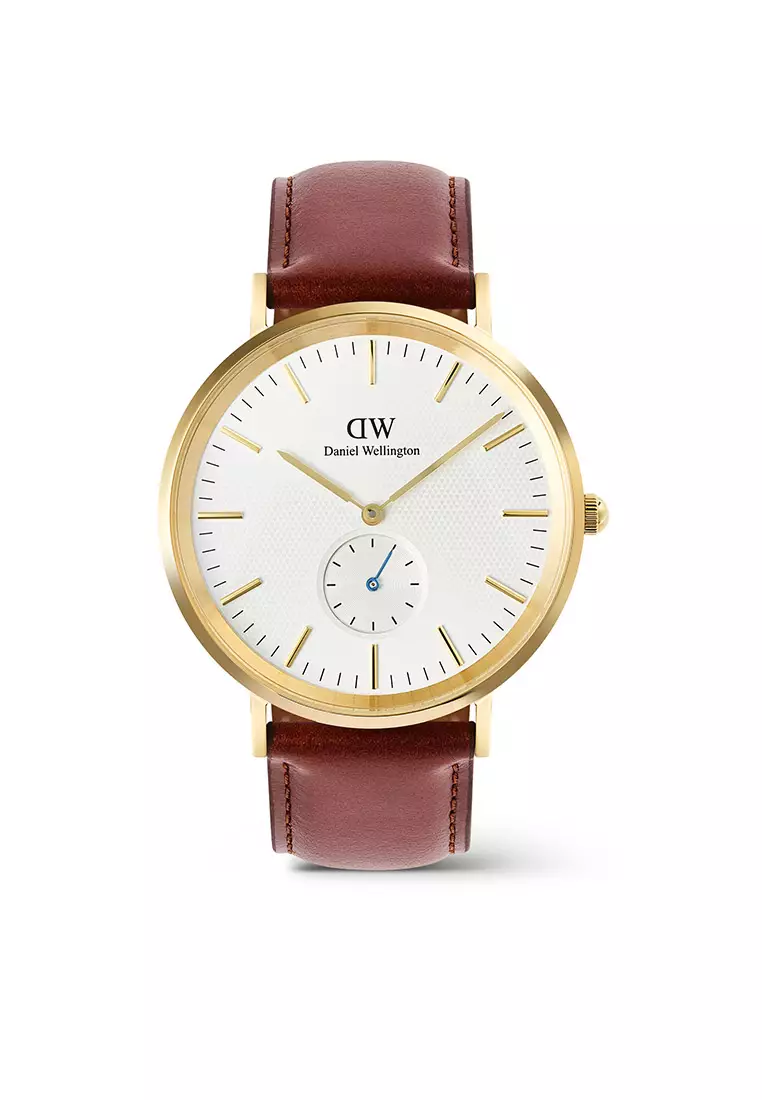 Classic 40mm Multi-Eye St Mawes Off-White Silver Sunray Gold Men Watch  stainless steel Leather strap watch DW Official Authentic Original jam  tanggan