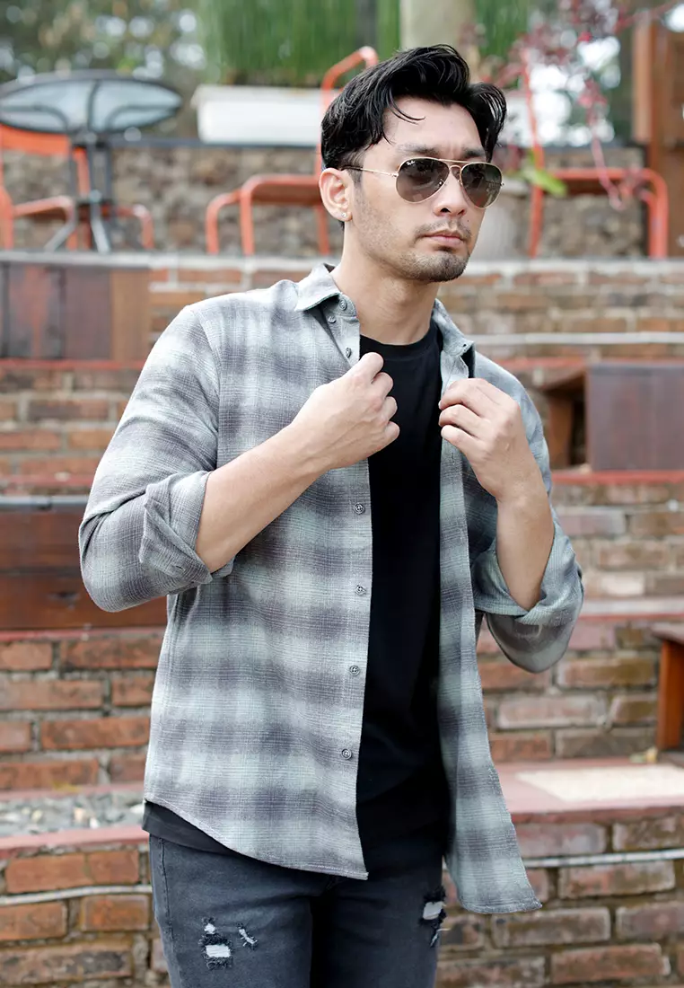 OXCON Extra Comfort Authentic Flannel Shirt Veterano Sage