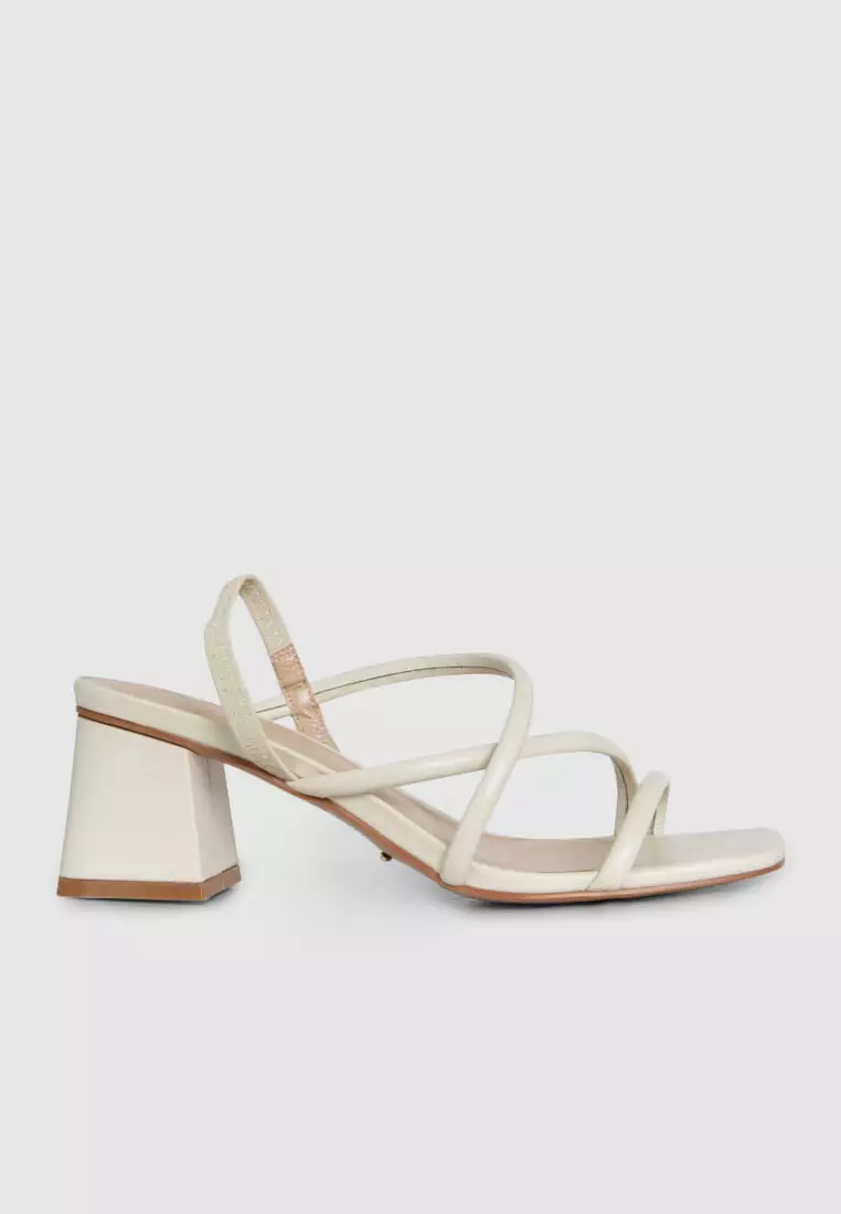 Discount on Forcast  shoes - SKU: Forcast Emelia Leather Strap Heel