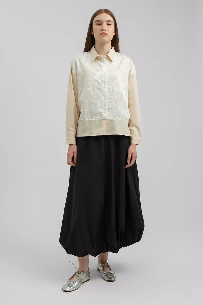 COTTONINK - Atasan Kemeja Wanita Cream Tencel Adora #PreFallCollection