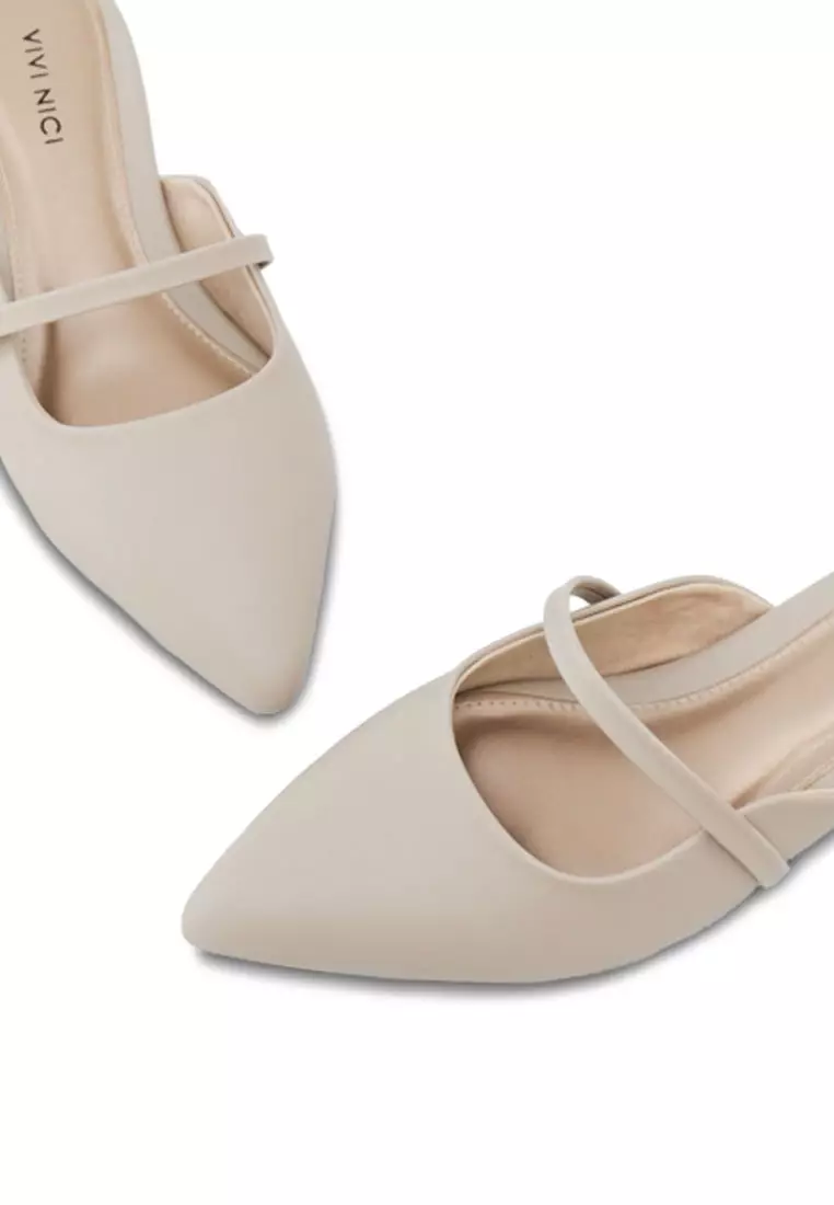 VIVI NICI - Lillie Sandal Mules Hak 3 Cm Sweet Corn