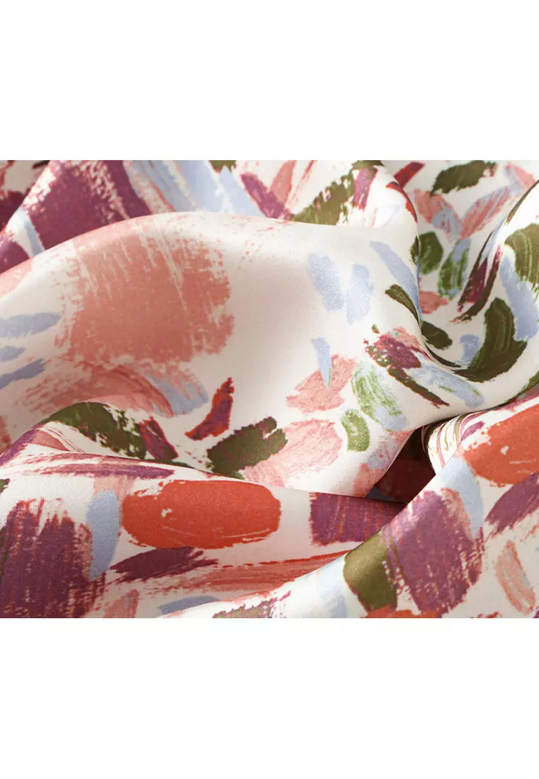 Satin Gorgeous Printed A-Line Skirt AF9901