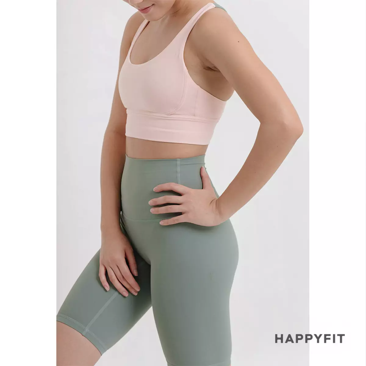 HAPPYFIT JISOO Sports Bra Blush Pink
