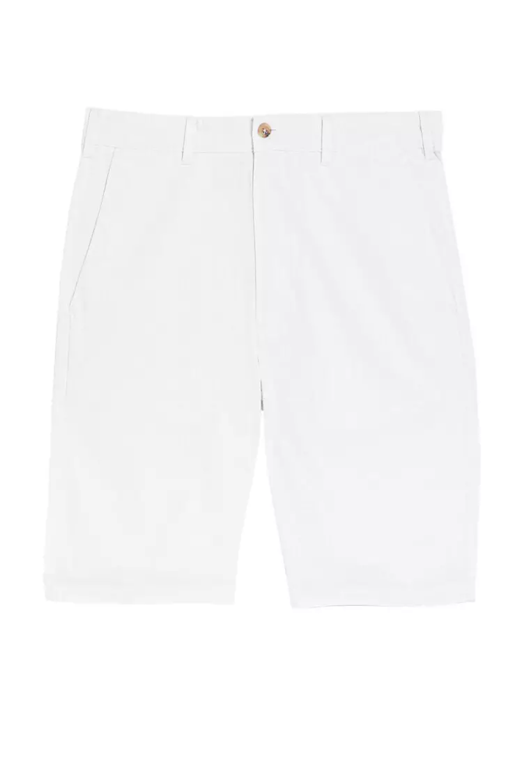 M&s mens white shorts best sale