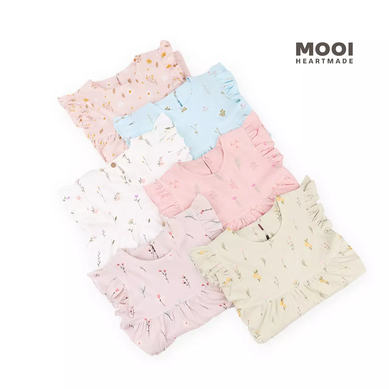 Mooi Dress Anak Perempuan Emily Ruffle Dress V1 - Latte