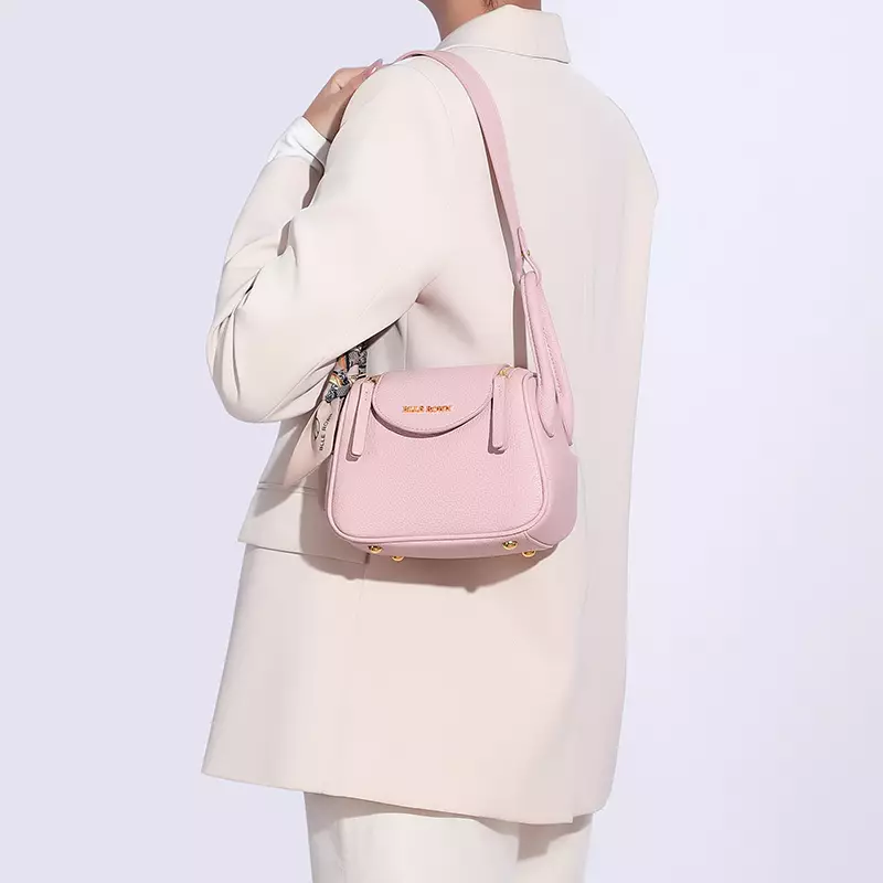 BLLE ROWN Tas Wanita Bentuk Bantal Tas Bahu Tas Selempang Wanita Model Terbaru BR6001-Pink