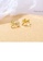 Glamorousky white Fashion and Simple Plated Gold Ribbon Stud Earrings with Cubic Zirconia DF6F5AC416434EGS_4