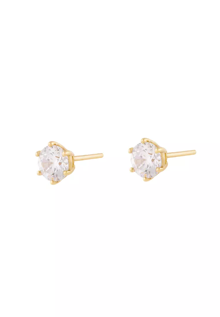 Gold earrings studs online outlet