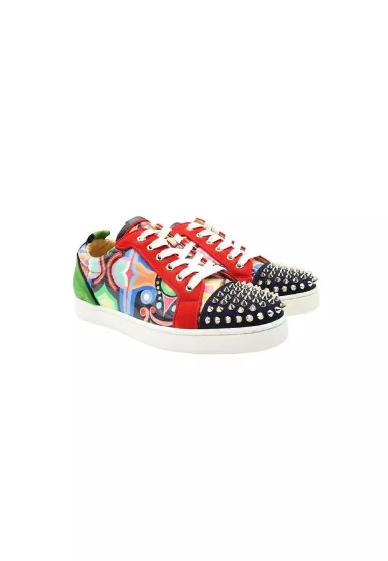 Christian Louboutin Louis Junior suede low-top sneakers Christian