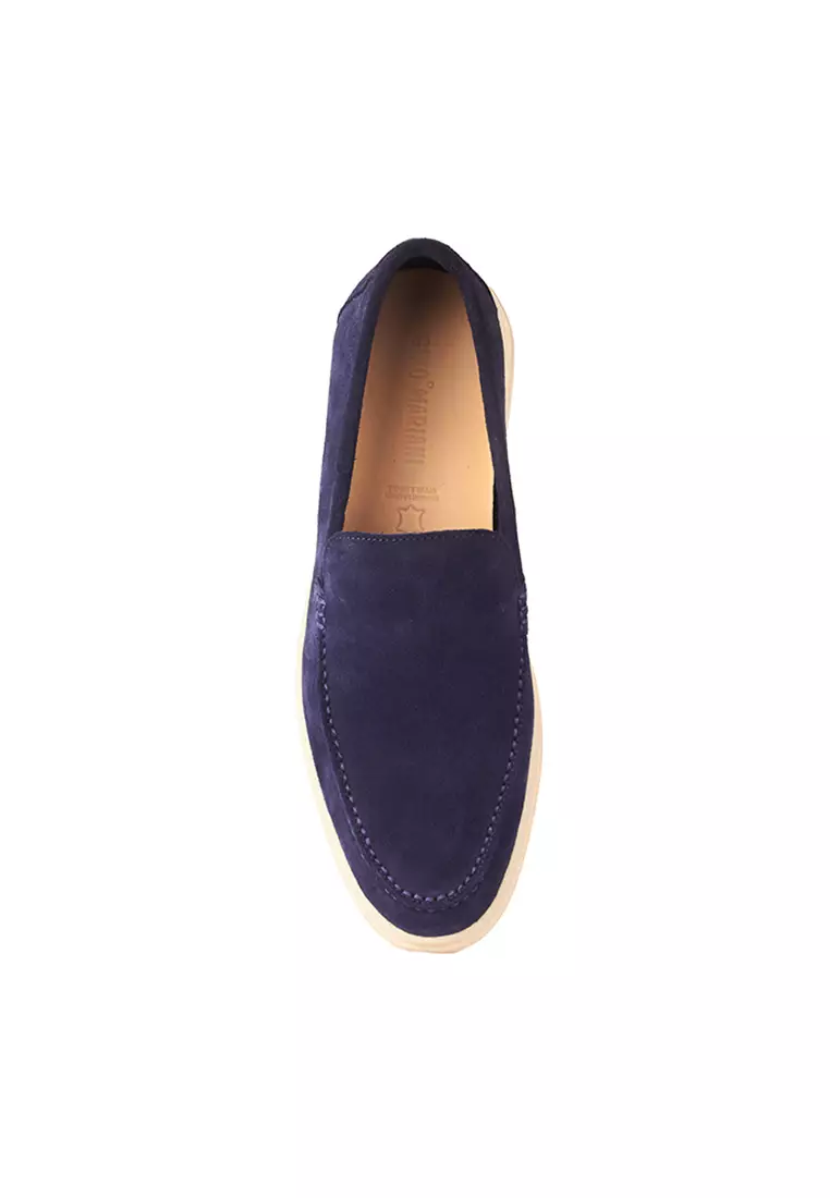 Sepatu Pria Casual Loafer Moccasin Gino Mariani Edison Navy