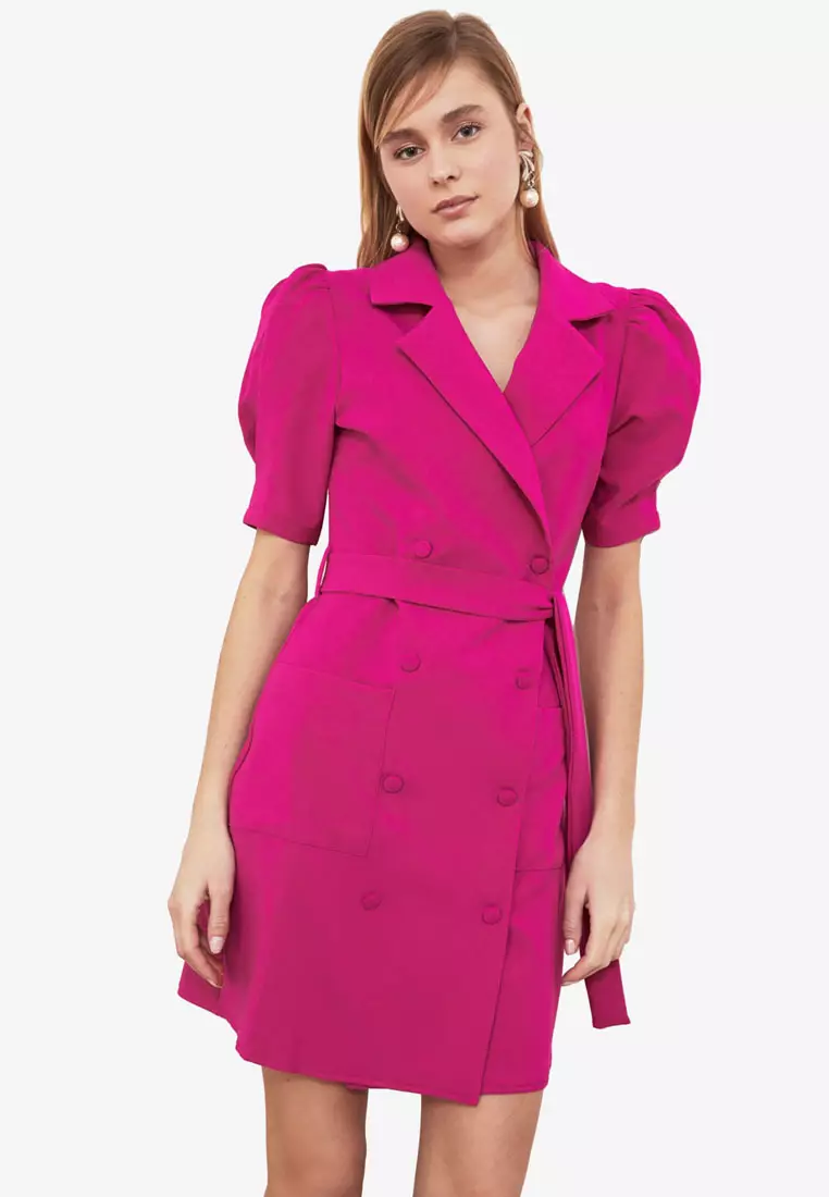 Puff sleeve blazer discount dress