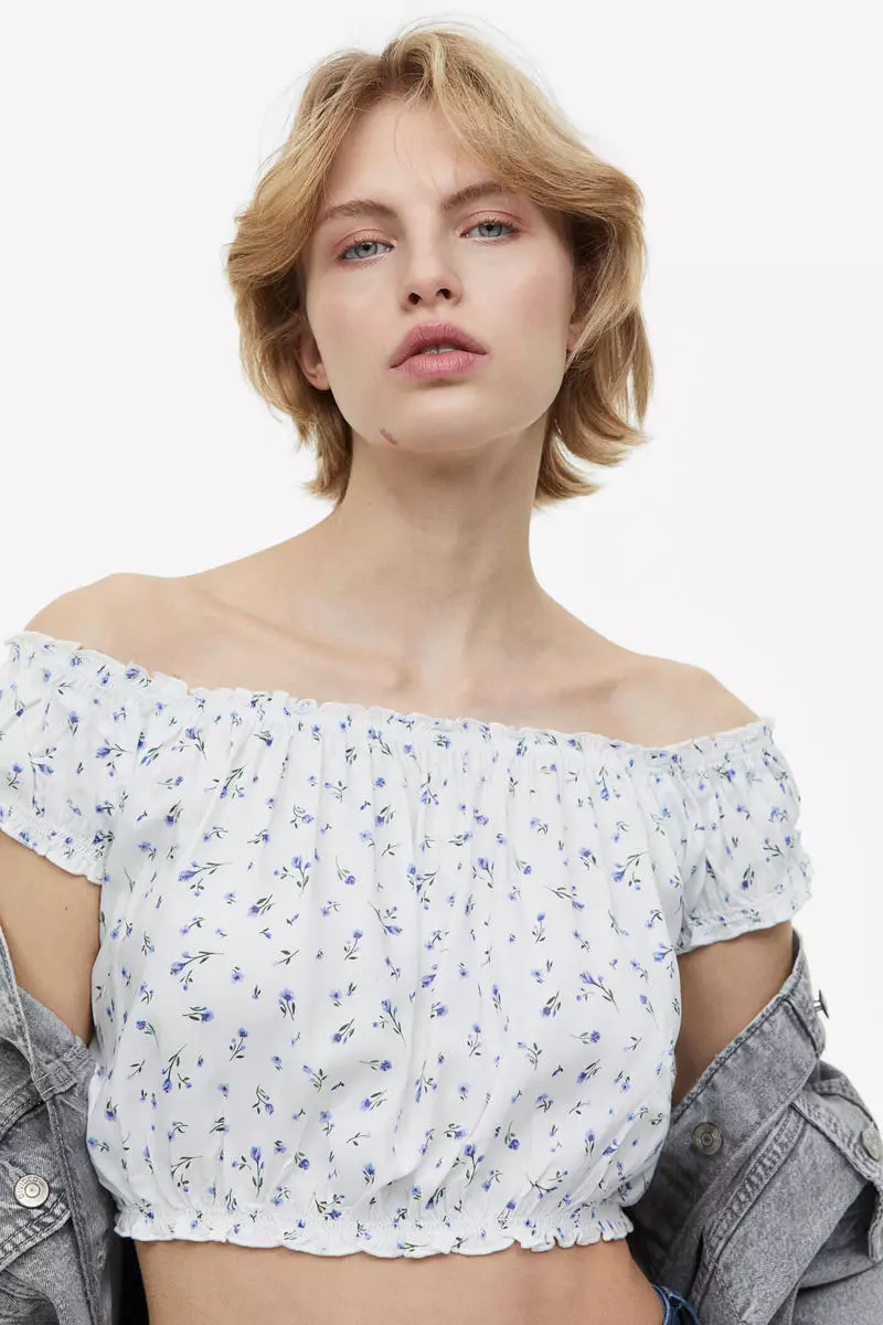 Fitted Off-the-Shoulder Top