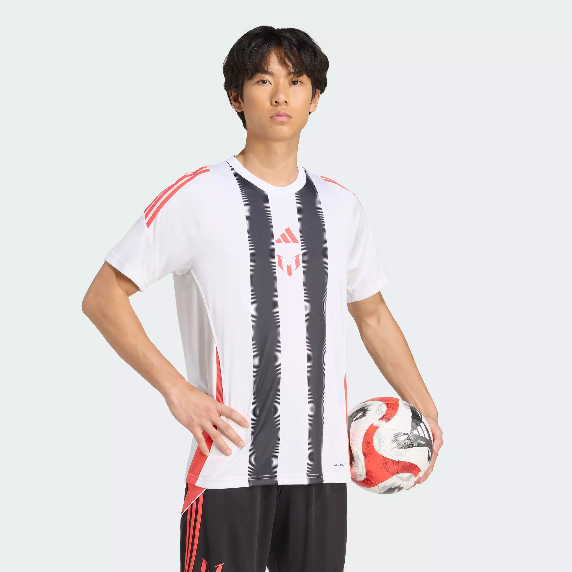 Football Messi Training Jersey Men White JY9620