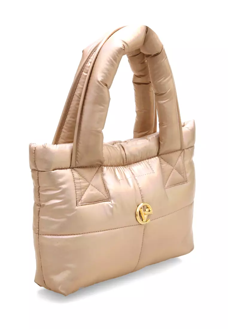 Angelina Pillow Puffy Bag Smooth Texture And High Quality - Holo Gold