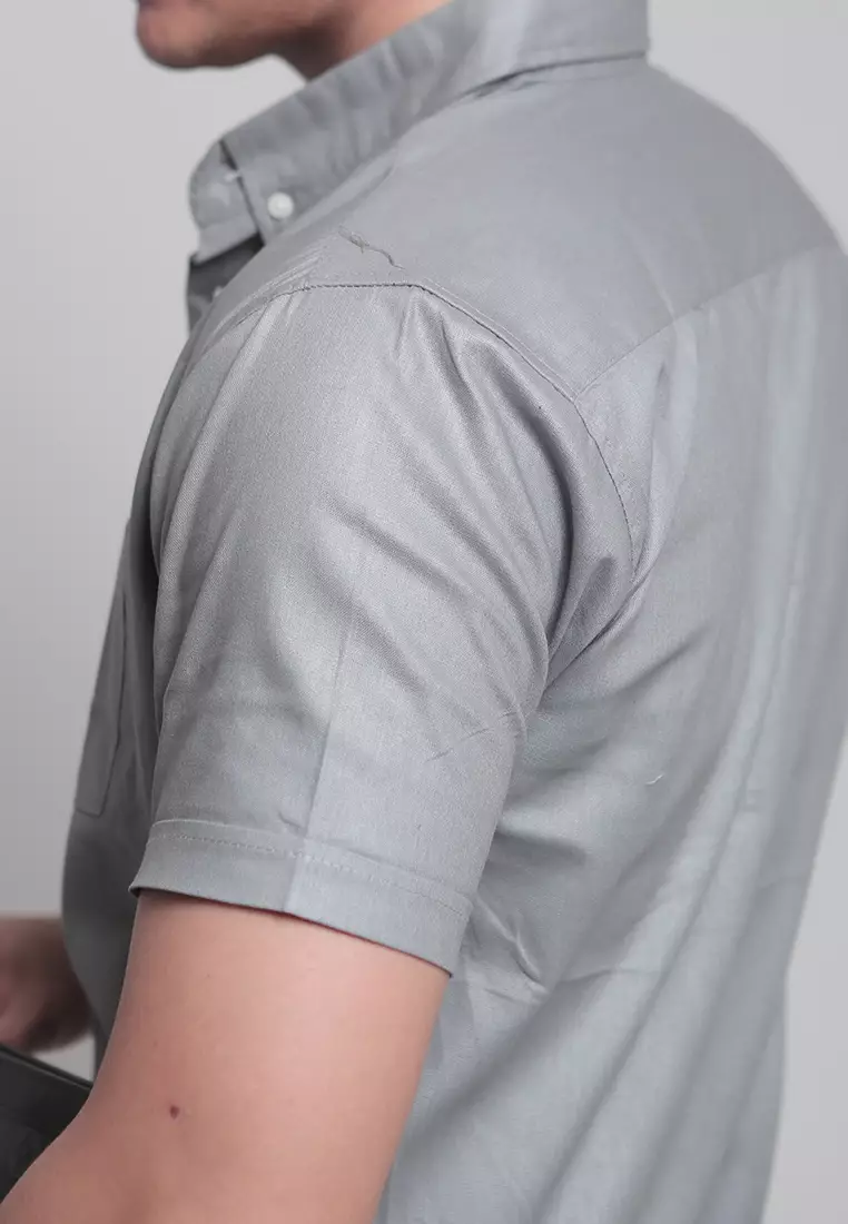 Ash Grey Oxford SS Shirt