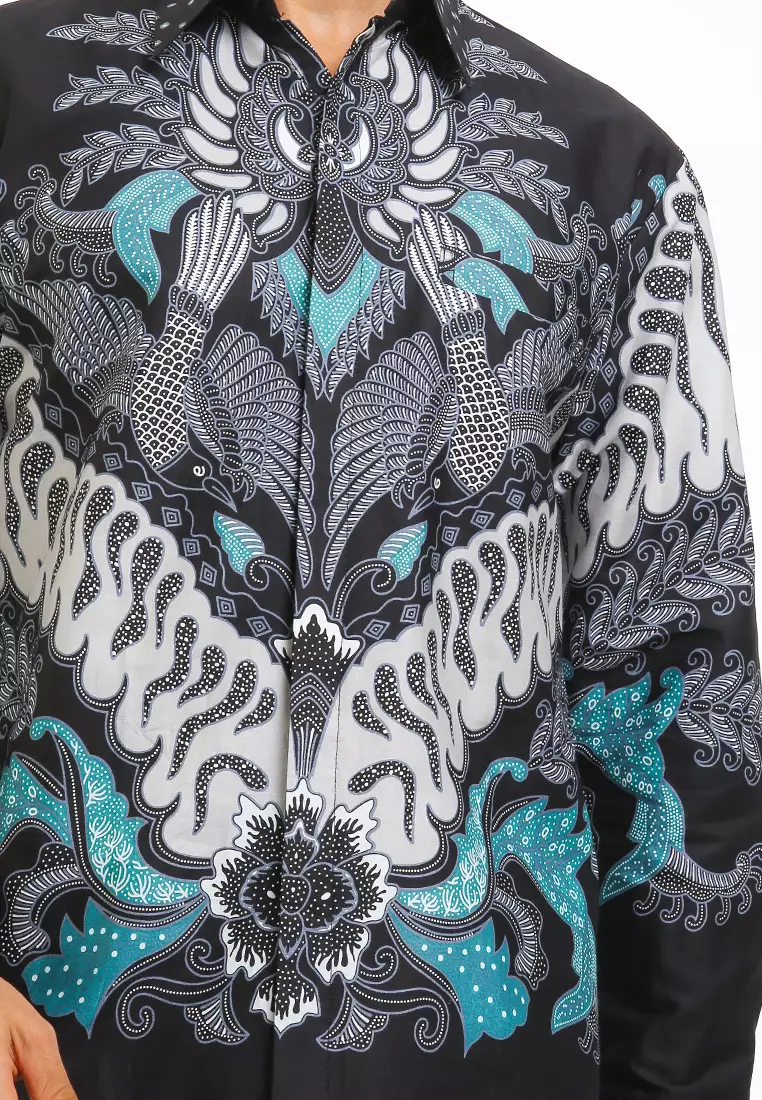 Evano Shirt Batik Kemeja Panjang Katun Pria