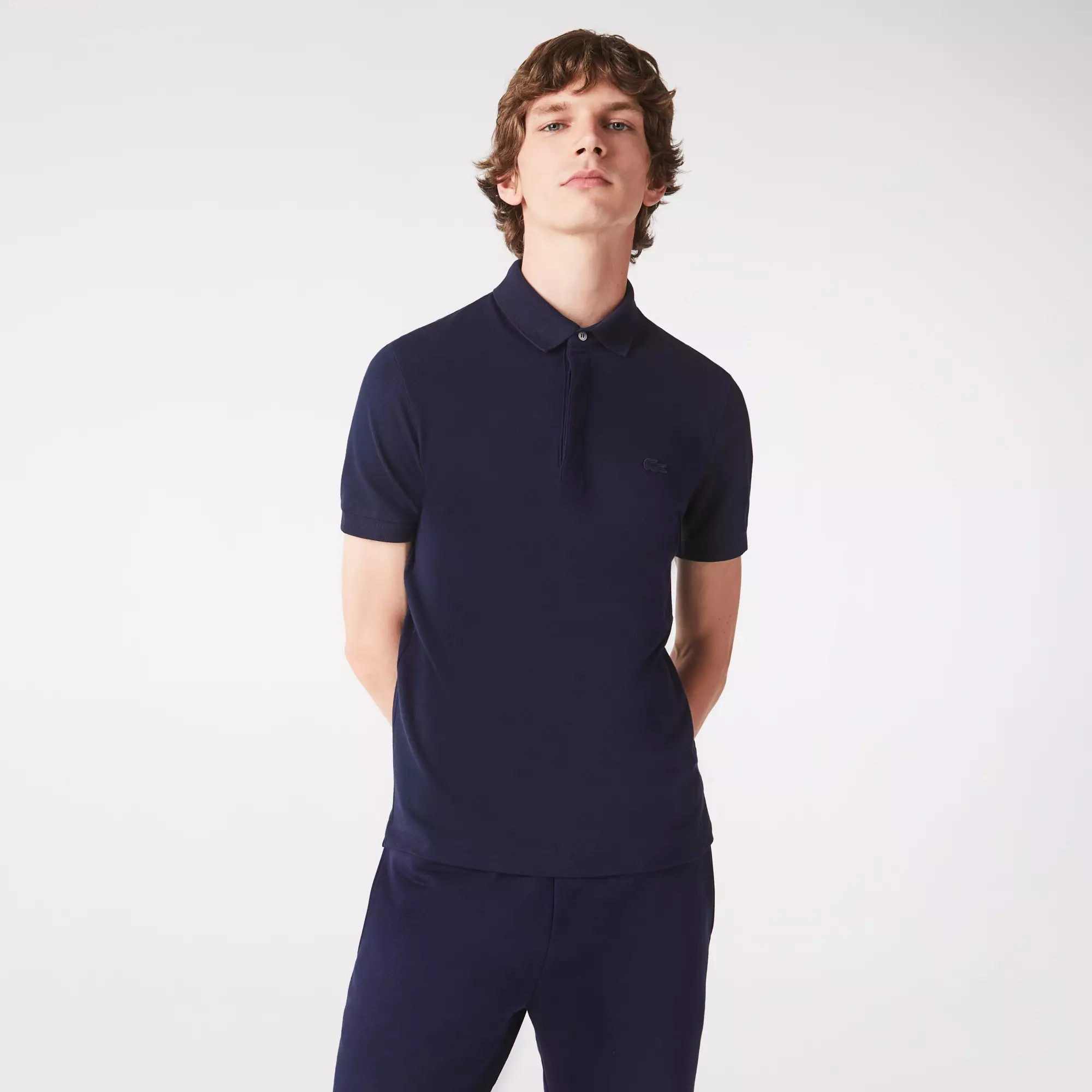 Smart Paris Polo Shirt Stretch Cotton - Blue