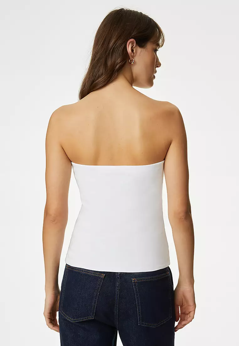 Cotton Rich Bandeau Top