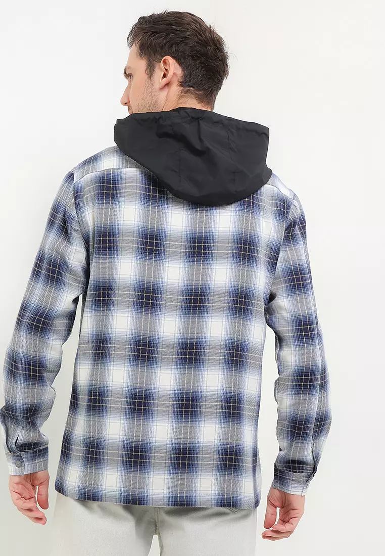 Sancho Check Hoodie Overshirt