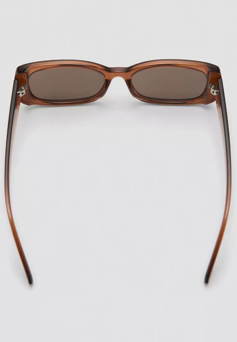 Rectangular-Frame Sunglasses