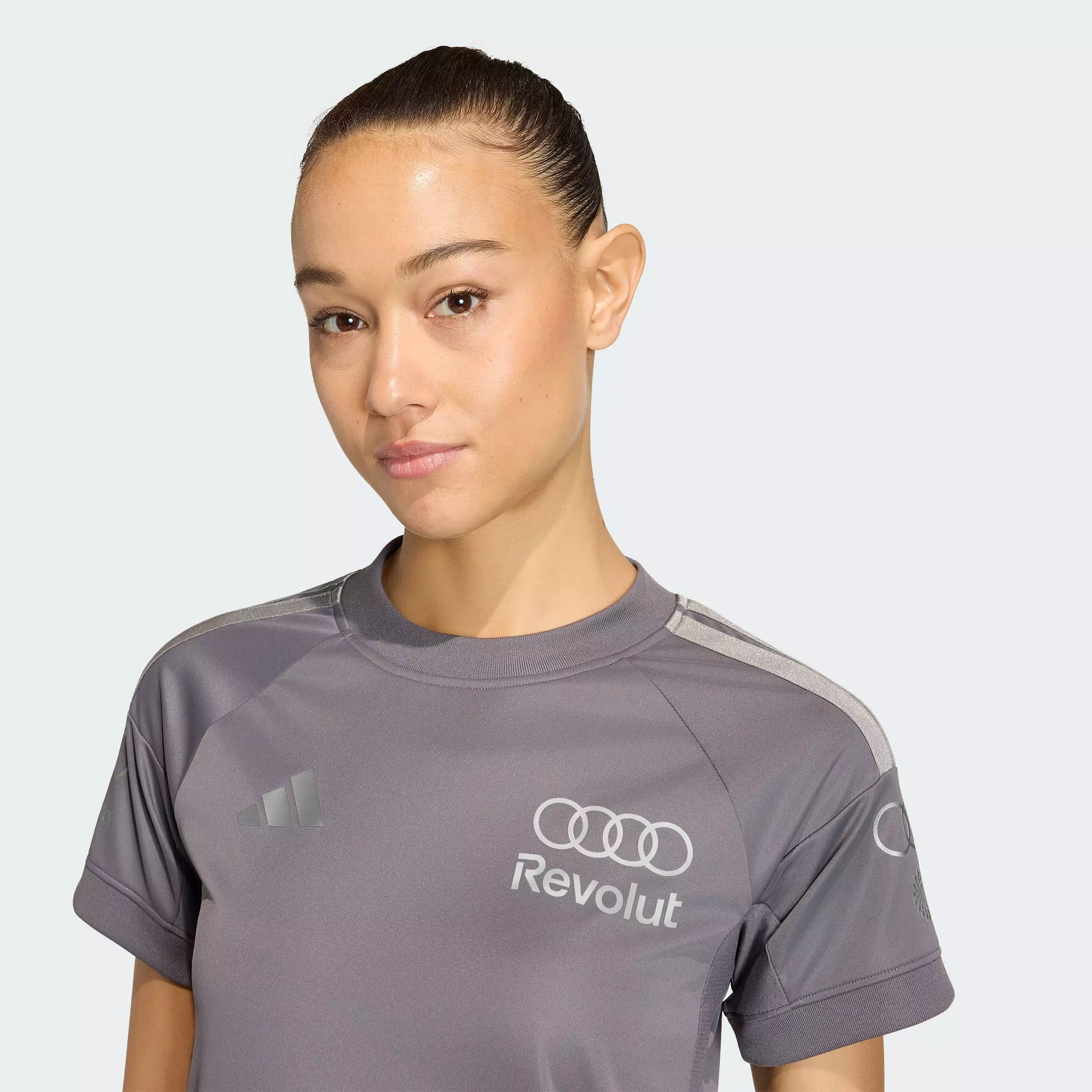 Motorsport AUDI REVOLUT F1 TEAM SHORT SLEEVE DRIVER JERSEY REPLICA Women Grey KF0941