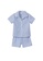 MANGO BABY blue Striped Short Pyjamas Set D2E10KA6CB37E9GS_1