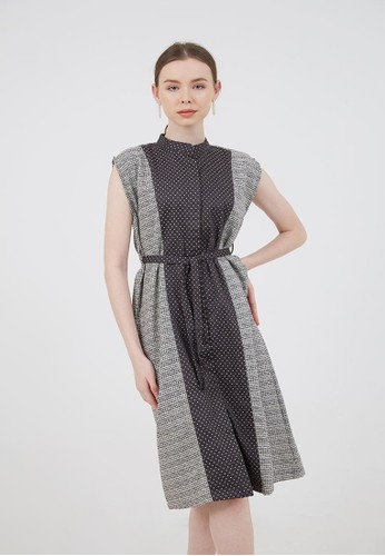 Jual Berrybenka Label Jeanne Polka Tweed Dress Multi Color Original Zalora Indonesia
