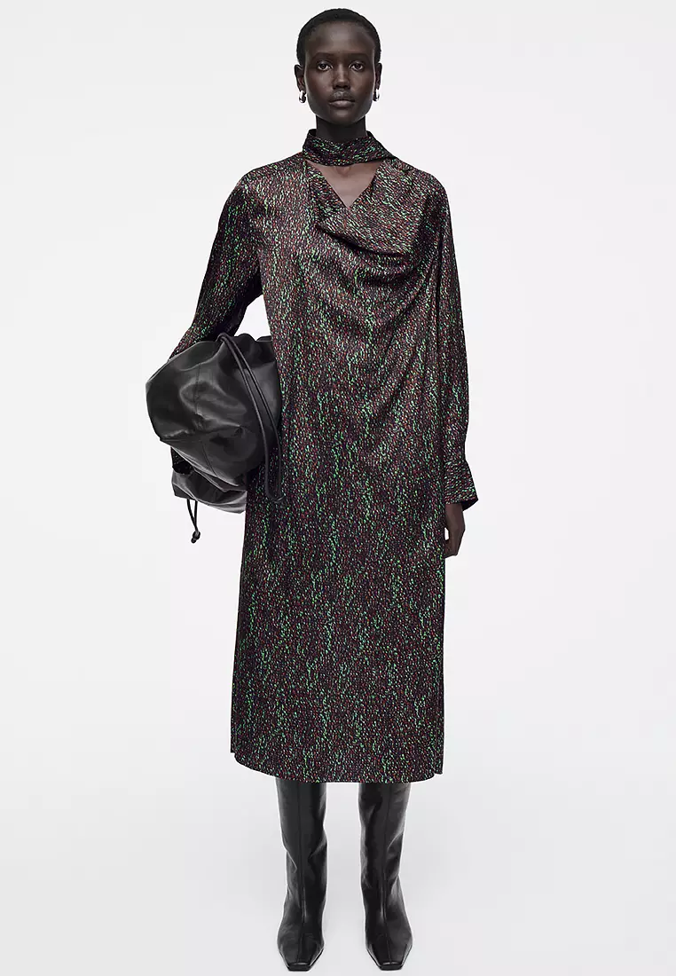 chinese dress ladies Lady Black Tie - Sheila Strapless Maxi Dress with Scarf