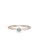 PANDORA gold Pandora 14K Rose Gold-Plated Light Blue Solitaire Ring 422E1AC7A7D0A2GS_2