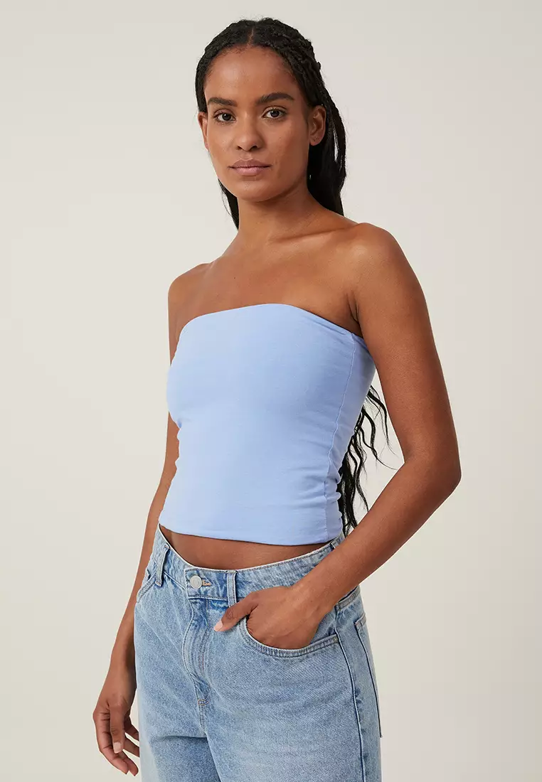Buy Cotton On Jessica Tube Top in Blue Chalk 2024 Online
