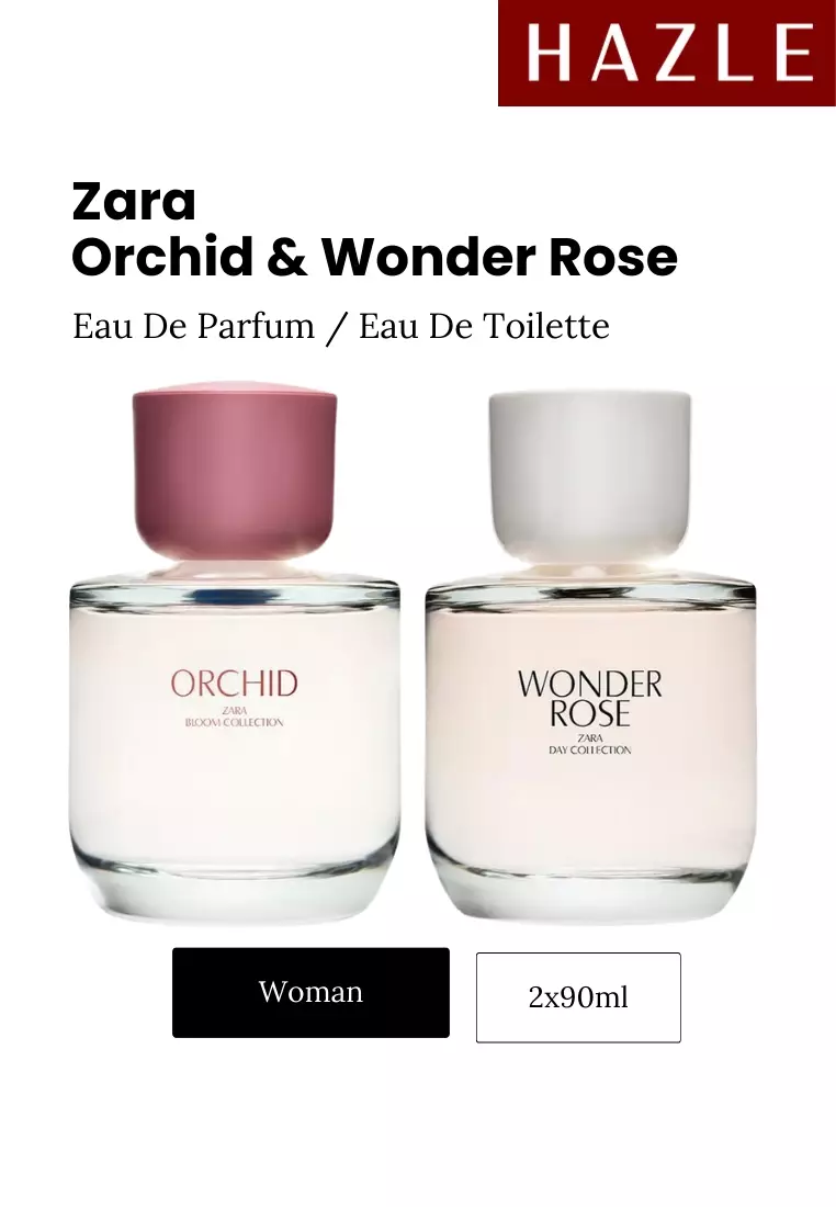 Zara Orchid Woman EDP + Zara Wonder Rose Woman EDT Set 90 ml
