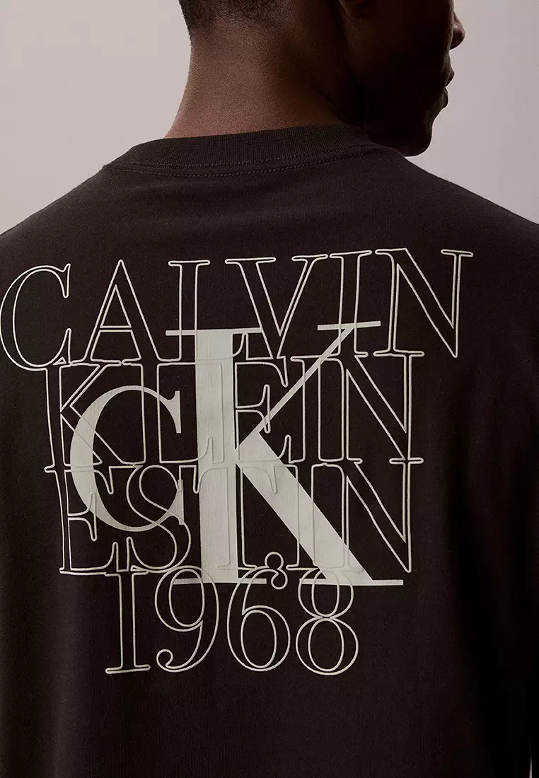 Overlay Logo Graphic Relaxed Tee - Calvin Klein Jeans