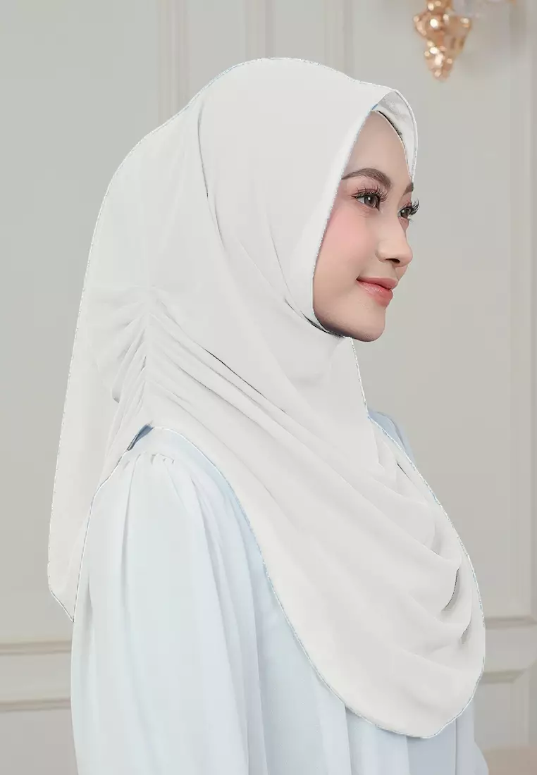 HIJAB INSTAN AURORA - WHITE