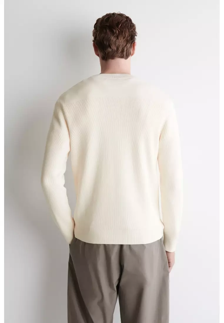 COTTON CREW-NECK JUMPER