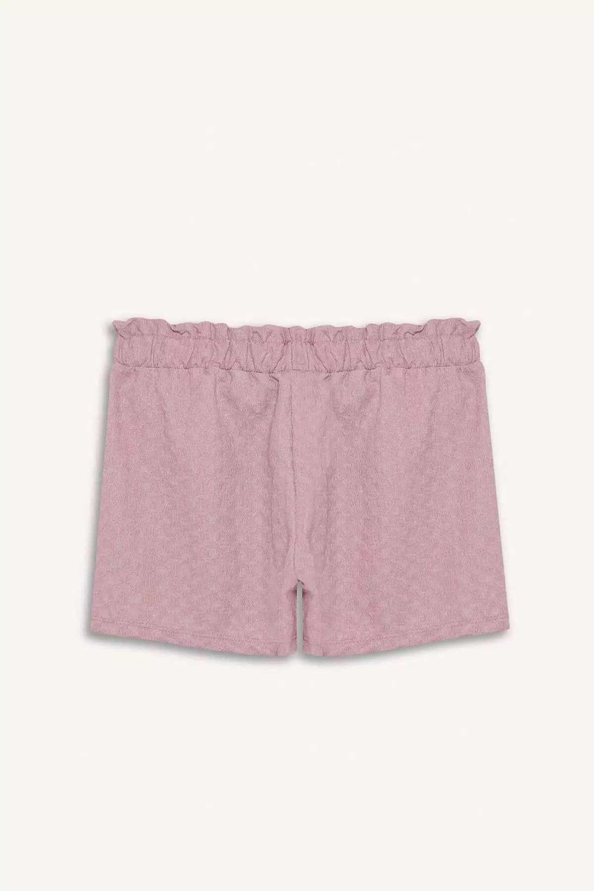 Girl's Patterned Elastic Waist Shorts E5699A825Hs