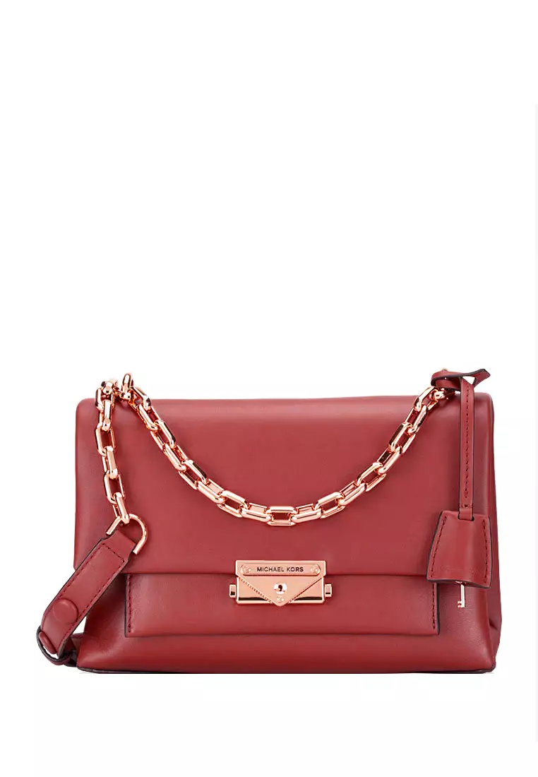 Michael Kors Cece Mini Quilted Leather Crossbody Bag - Red