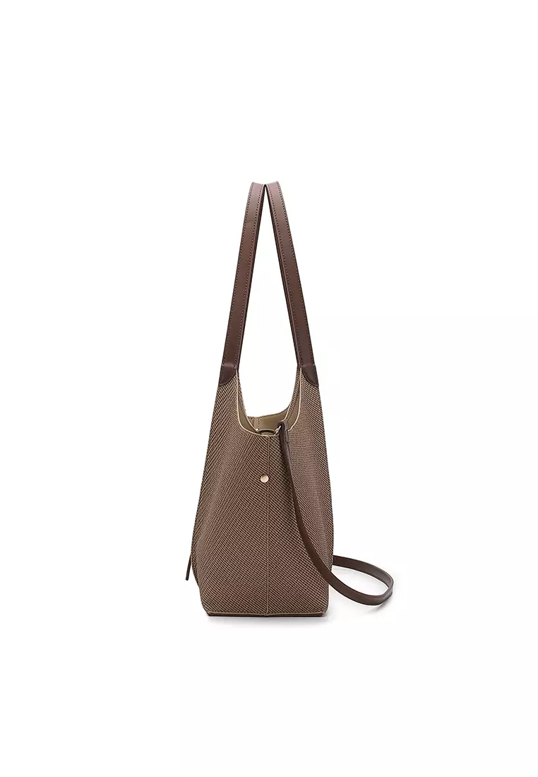 Women's Top Handle Bag / Sling Bag / Crossbody Bag / Shoulder Bag - Brown