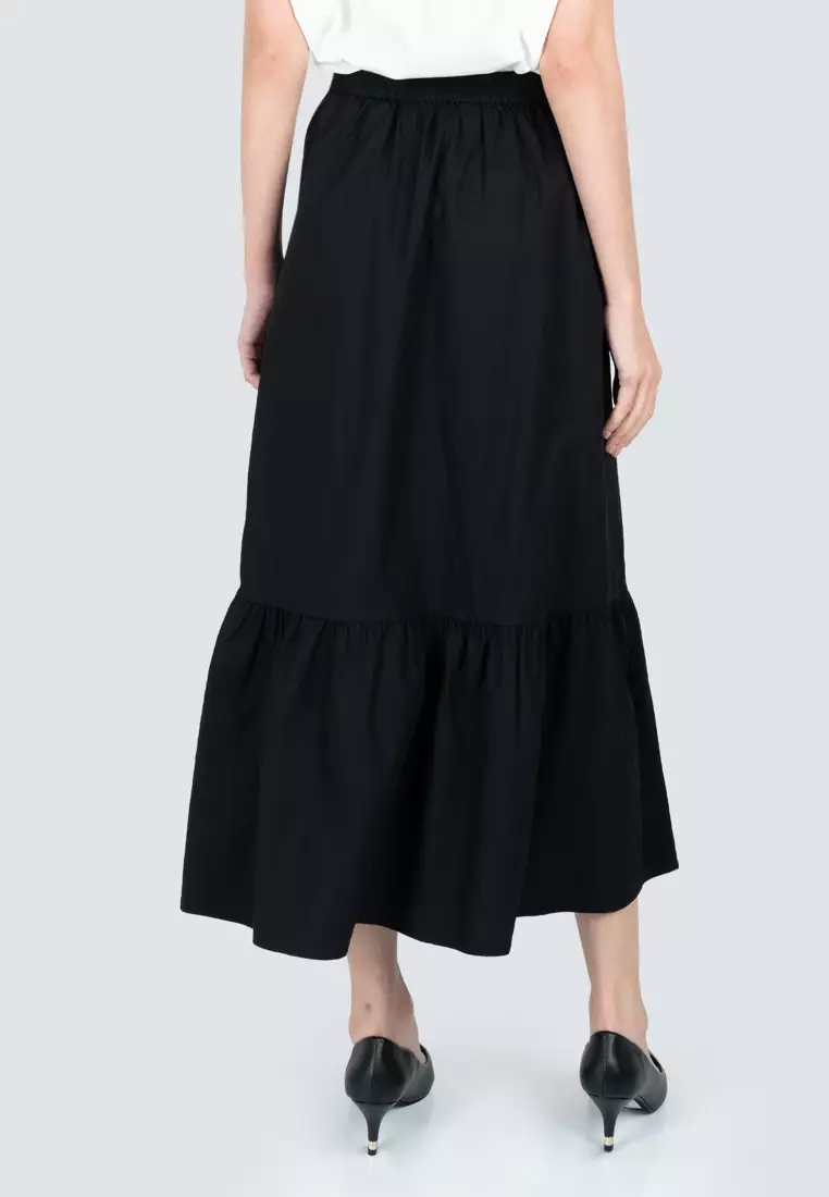 Polo Haus - Women’s Tiered Long Skirt WBLS003