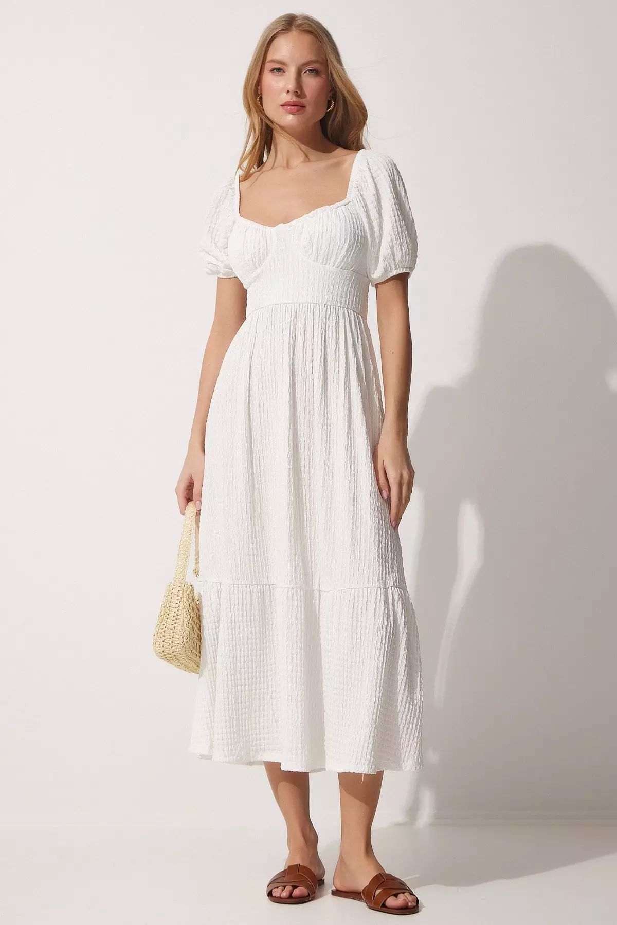 Puff Sleeves Summer Dress