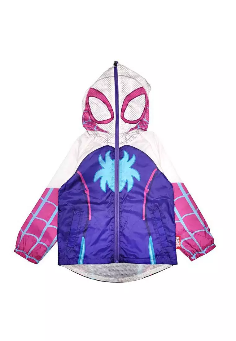 Marvel spider man hooded denim jacket clearance
