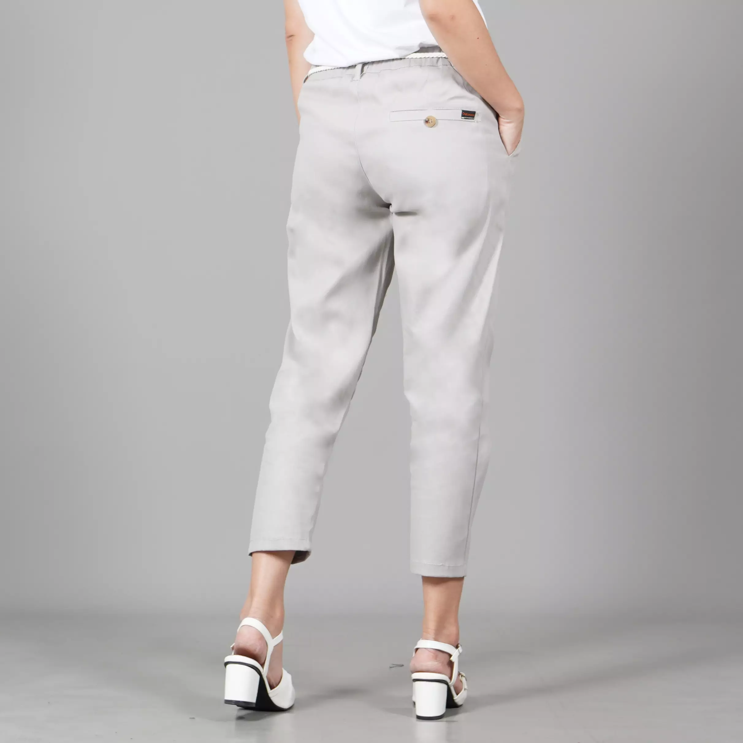  AURORA Celana 3/4 Wanita Celana Chino Pants Wanita - BEIGE