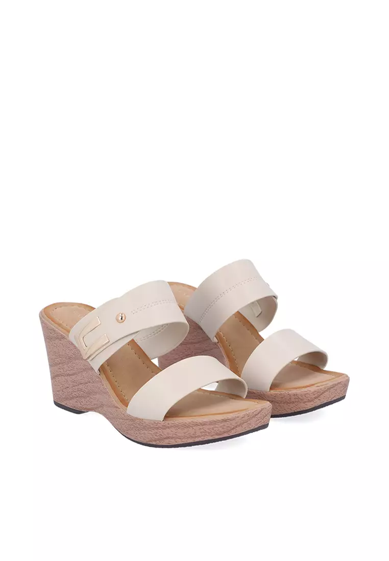 Buy Carlo Rino Nude Laurel Wedges Online ZALORA Malaysia