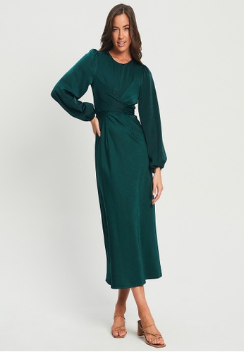 Buy Tussah Arlia Midi Dress 2023 Online | ZALORA Singapore