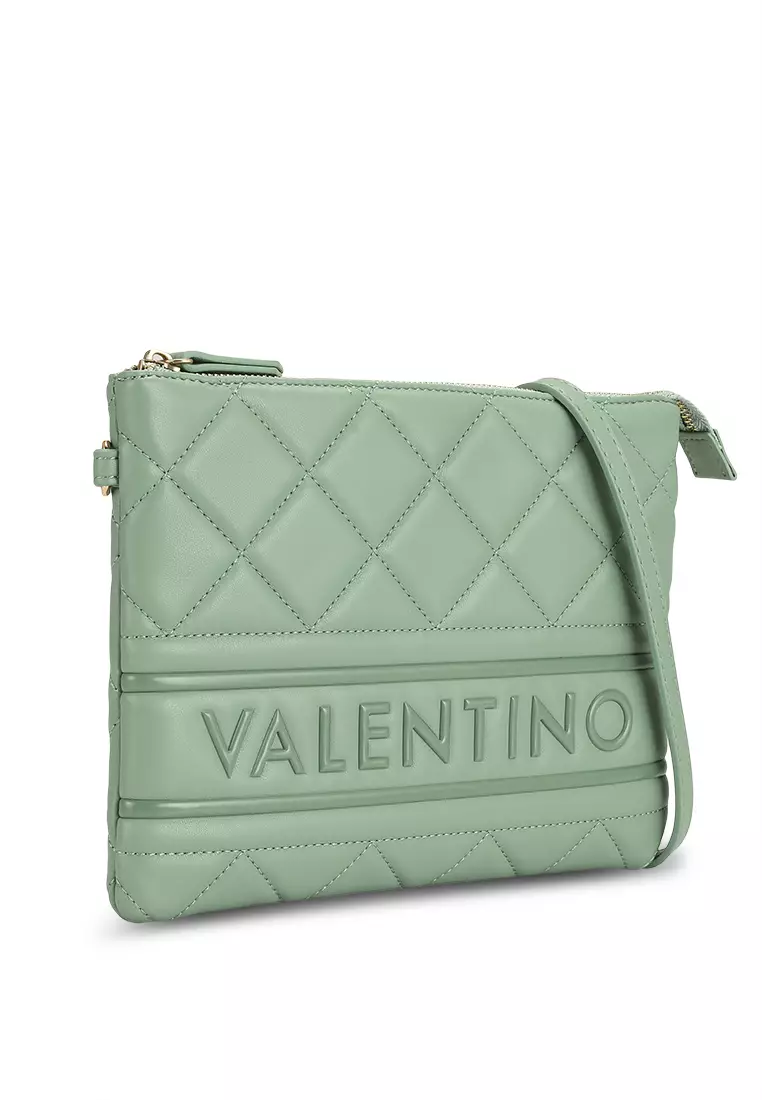 Valentino by Mario Valentino Licia quilted tote bag with chain handle  detail in black