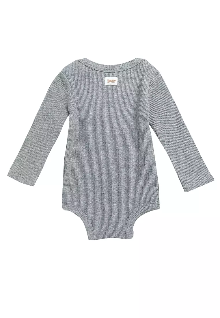 Organic Pointelle Long Sleeves Bubbysuit