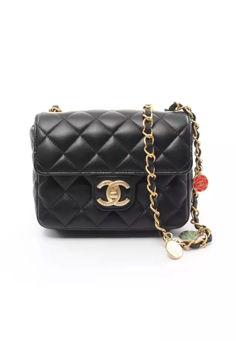 Chanel Preloved Chanel mini matelasse chain shoulder bag lambskin