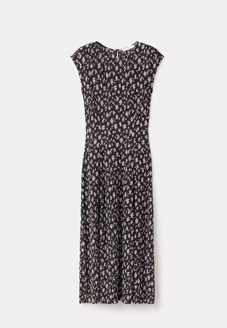 Floral-Print Midi-Dress